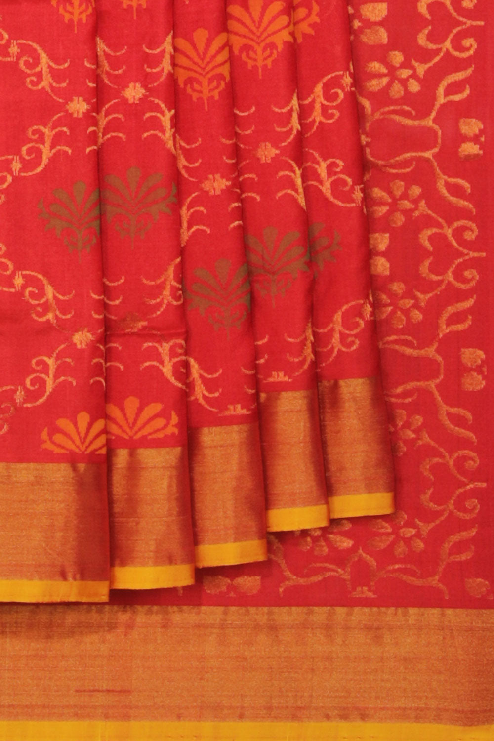 Image of Uppada Silk Red Saree